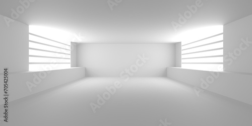 Obraz na płótnie Empty Room. Abstract Futuristic Interior