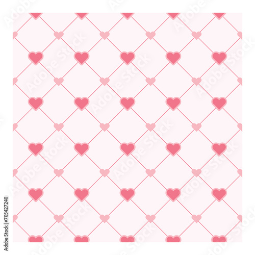 Valentine heart pattern. Valentine hearts seamless pattern set, Decorative wallpaper and background