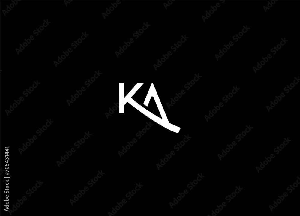 KA creative logo design and initial logo KA creative logo design and initial logo