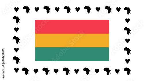 Africa island and heart  black live matter,Vector African American History Designs set with text, map for poster, print, card, banner, background. black history month vector 