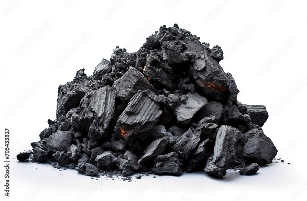 Coal isolated on transparent background png Coal isolated on transparent background png