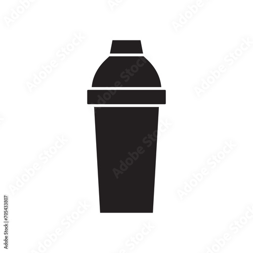 cocktail shaker icon vector template