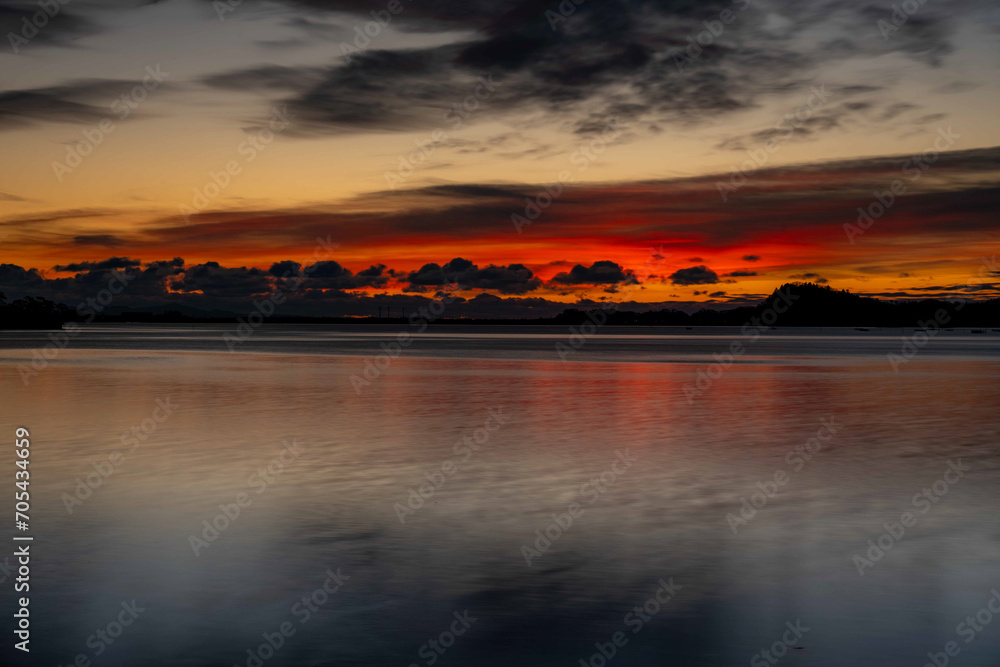 Obraz premium 松島大浜朝焼け