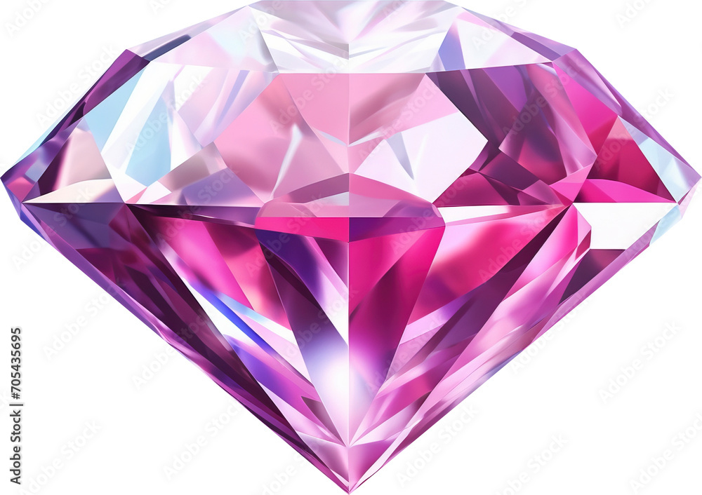 Pink diamonds isolated on transparent background. PNG Pink diamonds isolated on transparent background. PNG