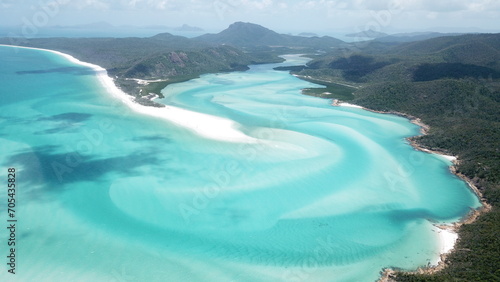 Photos Whitsundays from above, Whitehaven Beach on Whitsunday Island, Queensland, Austr