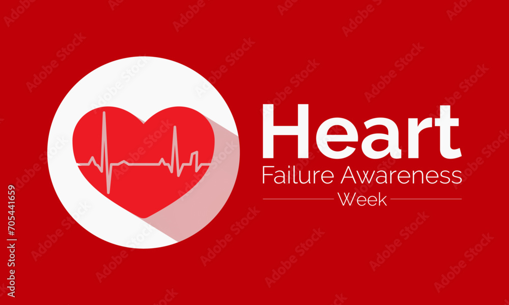 Heart Failure Awareness Week observed every year of february. Vector health banner, flyer, poster and social medial template design. Heart Failure Awareness Week observed every year of february. Vector health banner, flyer, poster and social medial template design.
