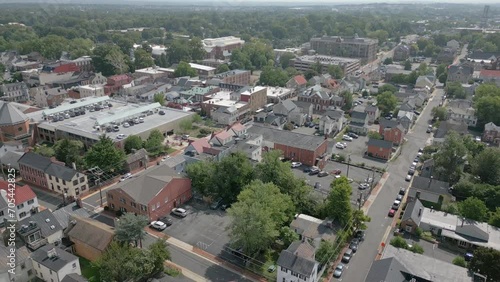 Drone Soars Over Downtown Leesburg Virginia photo