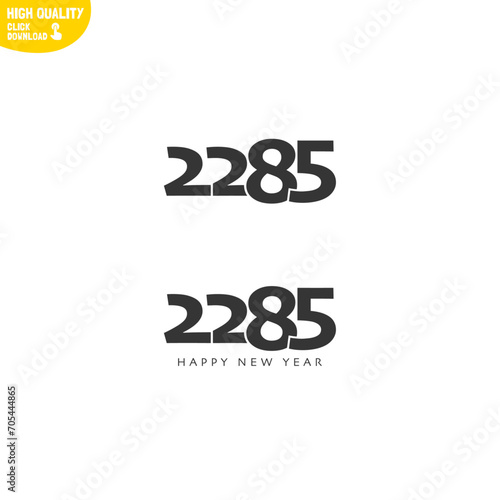 Creative Happy New Year 2285 Logo Design