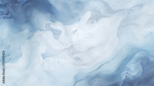 Arctic Whispers: Swirling Blue and White Marbleized Texture 
