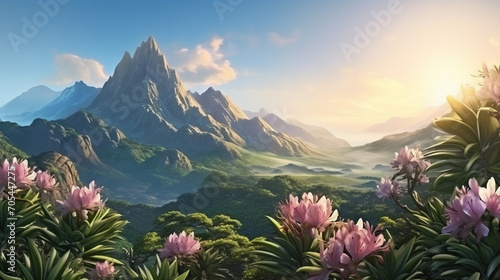 flower in the mountains