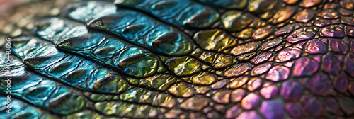 colourful reptile skin texture background photo