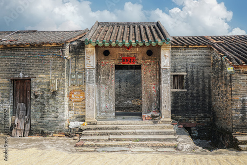 Licha Bagua, Zhaoqing city, Guangdong, China, 31.10.23. Built 800 years ago, the village is the perfect example of a special category of the vernacular architecture of southern China photo