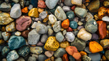 colourful gravel texture background