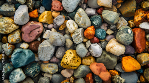 colourful gravel texture background