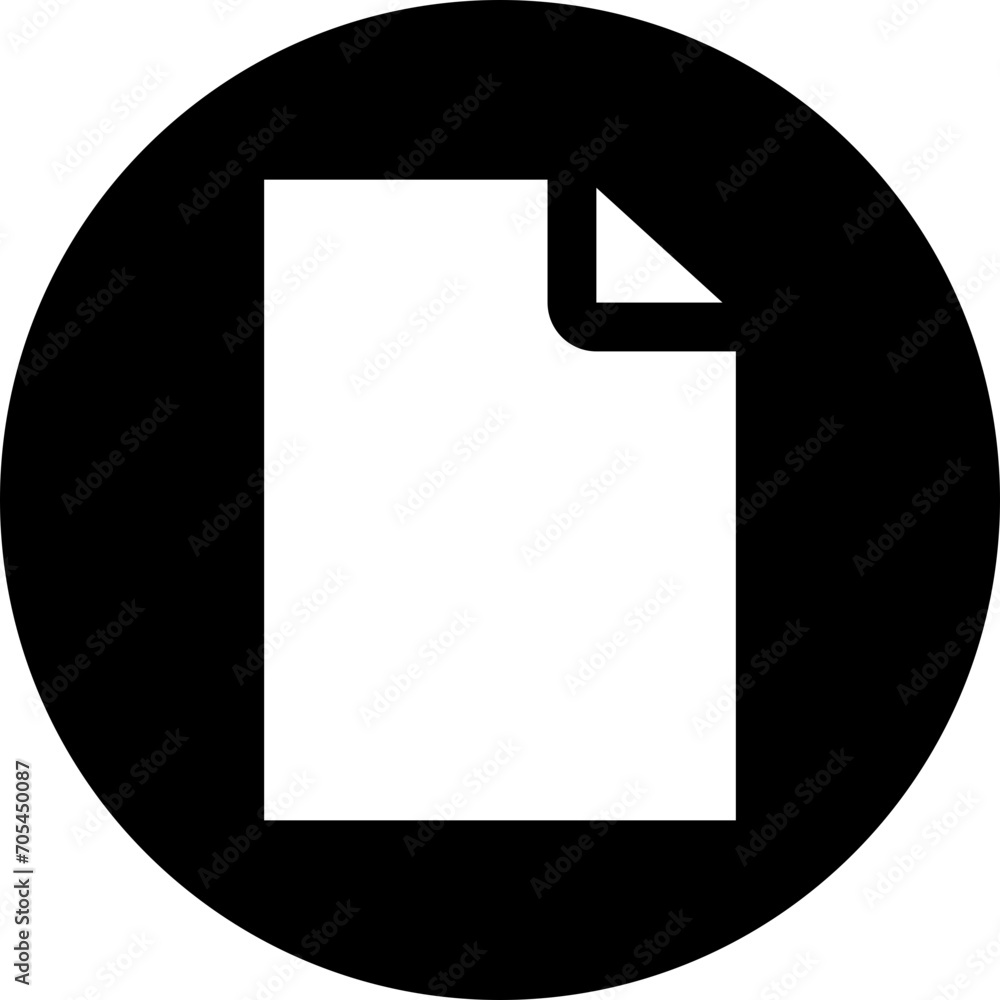 Document Fill Circle Icon. Document Fill Circle Icon.