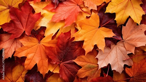 Wallpaper Mural Autumn Maple Leaves. Generative AI Torontodigital.ca