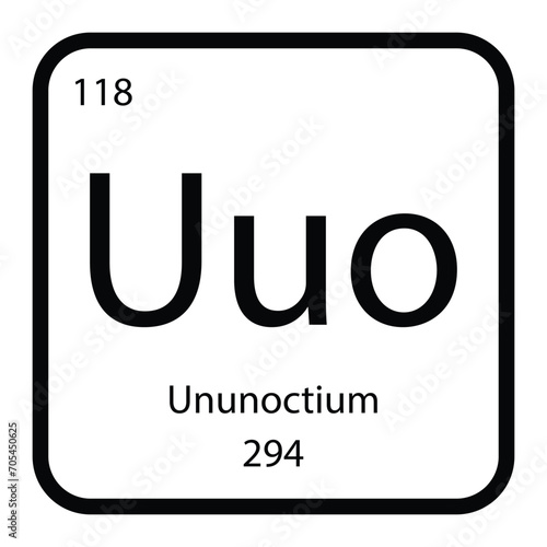 Ununoctium icon vektor