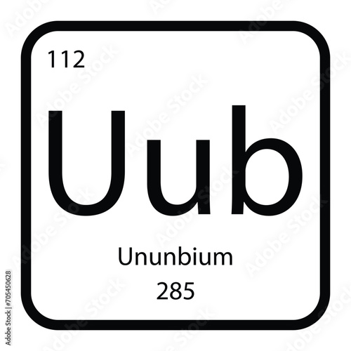 Ununbium icon vektor illustration design