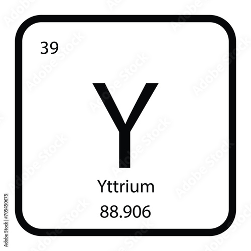 Yttrium icon vektor