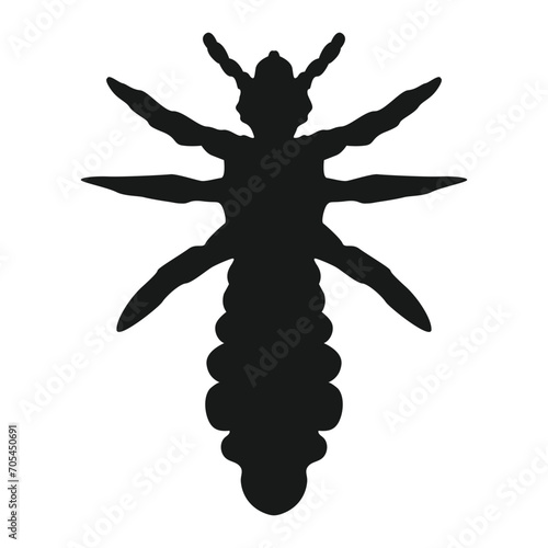 dog flea icon vector