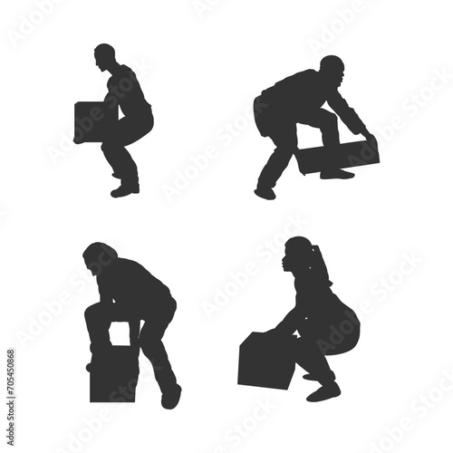 icon of person lifting weights