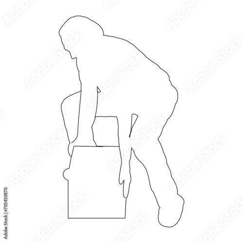 icon of person lifting weights