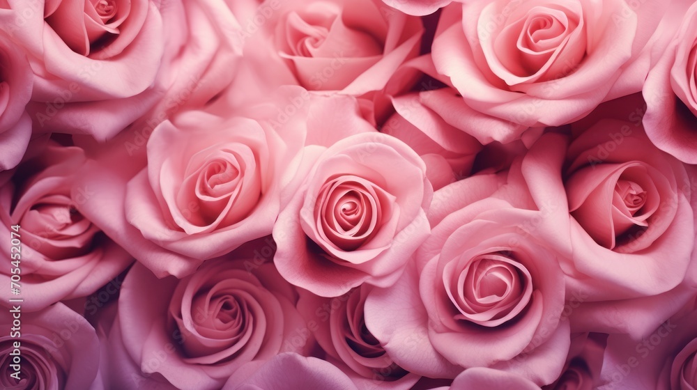 Beautiful abstract rose background fills the entire space.