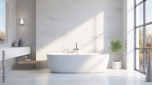 Modern and elegant white bathroom Timeless modern design