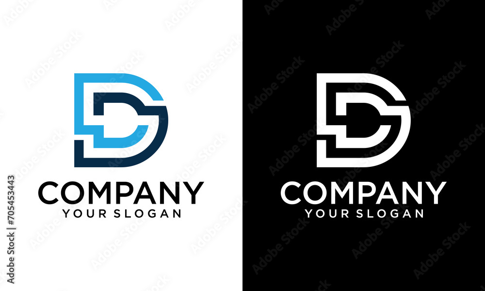 Creative Letter D Logo Vector Template Abstract Monogram Symbol Creative Letter D Logo Vector Template Abstract Monogram Symbol