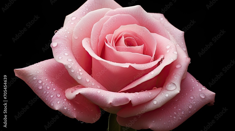 Pink Rose. Generative AI