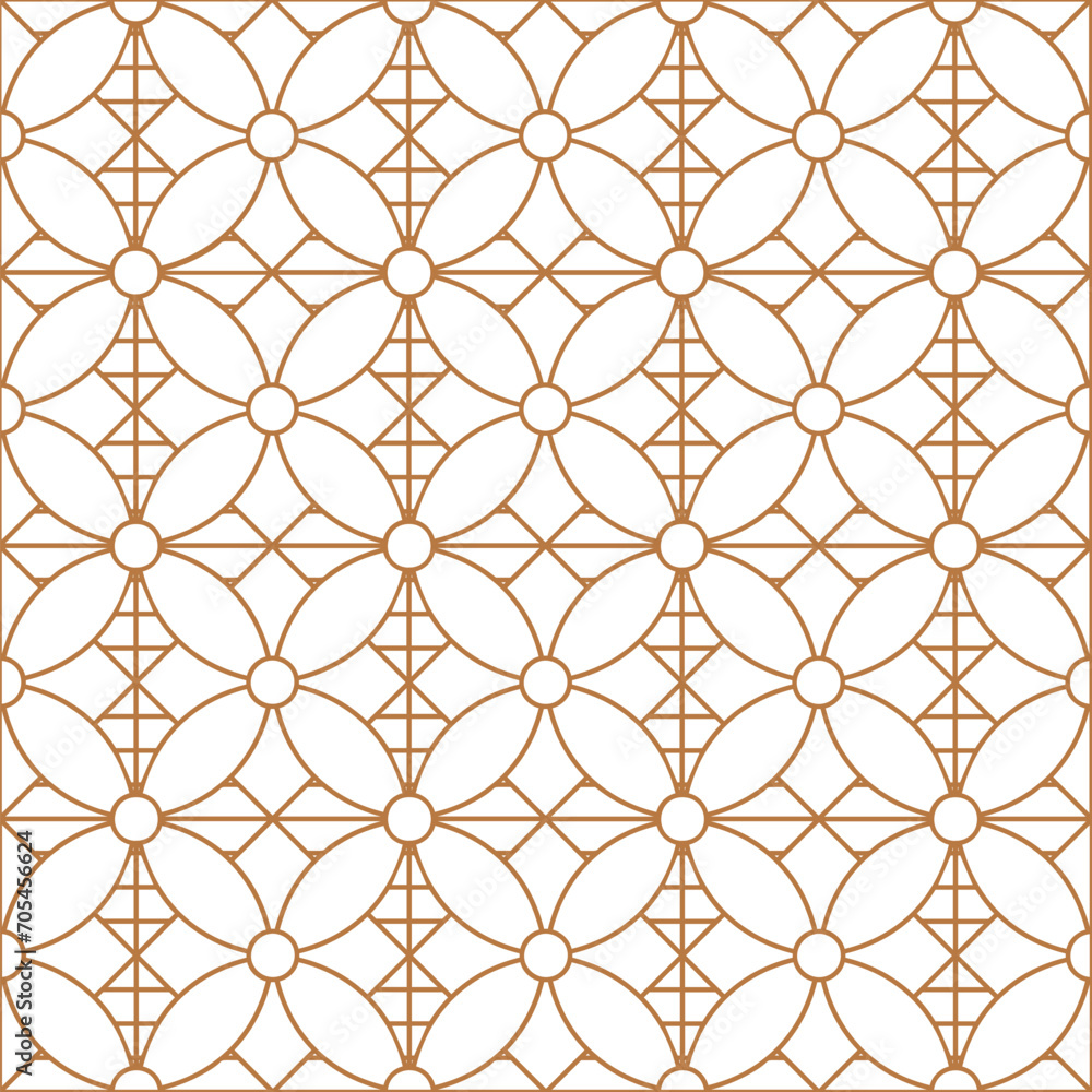 Naklejka premium Elegant Classic Vintage Seamless Pattern