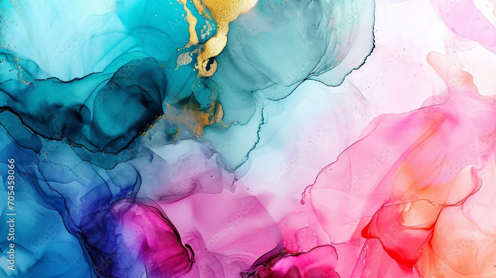 Multiful Watercolor Alcohol Ink Background Multiful Watercolor Alcohol Ink Background