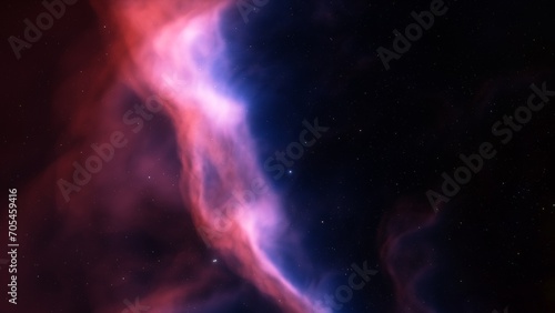 Universe filled with stars  nebula and galaxy 