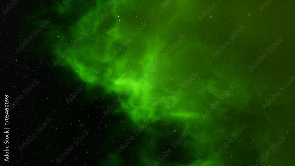 Fototapeta premium Cosmic background with a blue purple nebula and stars