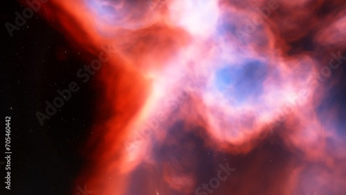 nebula gas cloud in deep outer space 