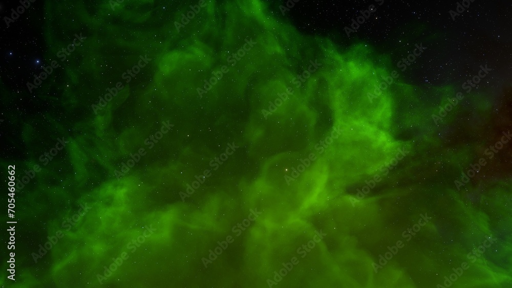 Fototapeta premium Cosmic background with a blue purple nebula and stars 