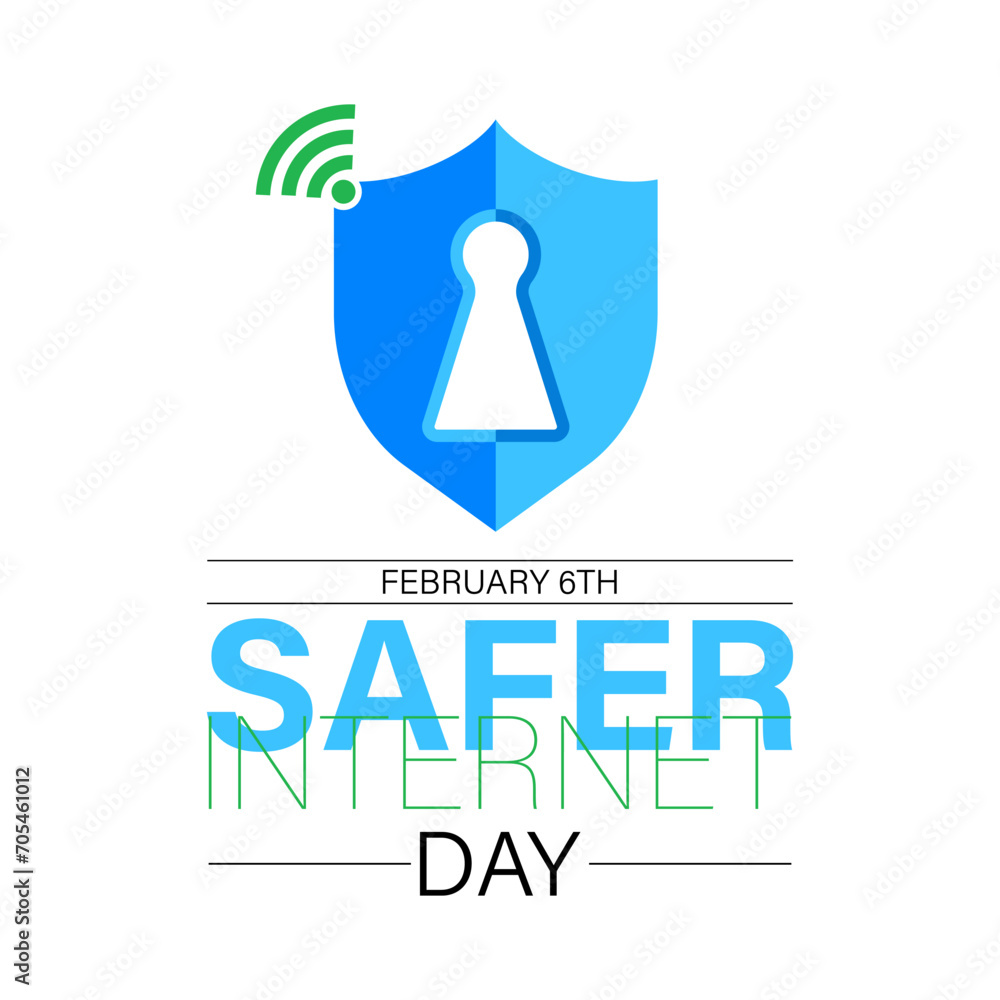 Safer Internet Day celebrated every year on 6th February. Vector banner, flyer, poster and social medial template design. Safer Internet Day celebrated every year on 6th February. Vector banner, flyer, poster and social medial template design.
