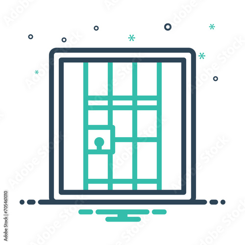 Mix icon for jail