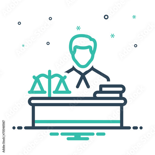 Mix icon for lawyer