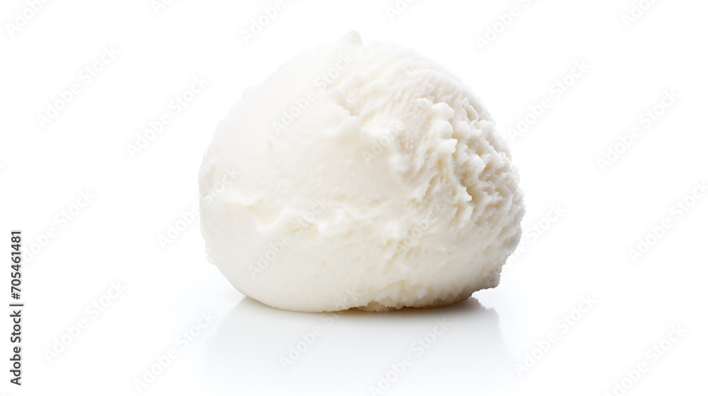 Vanilla ice cream isolated on white background. Vanilla ice cream isolated on white background.