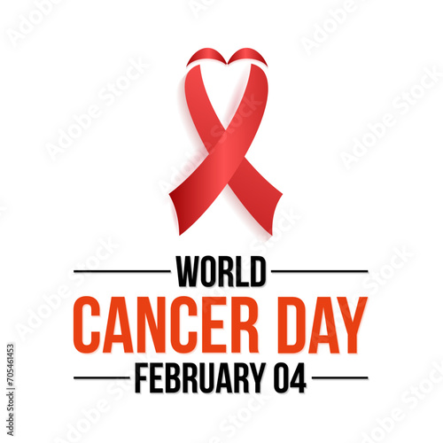 World Cancer Day observed every year on 4th february. Vector health banner, flyer, poster and social medial template design.