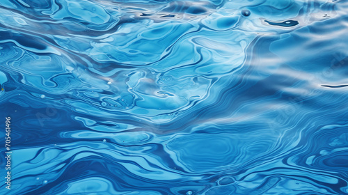 Abstract blue water wave background and texture.