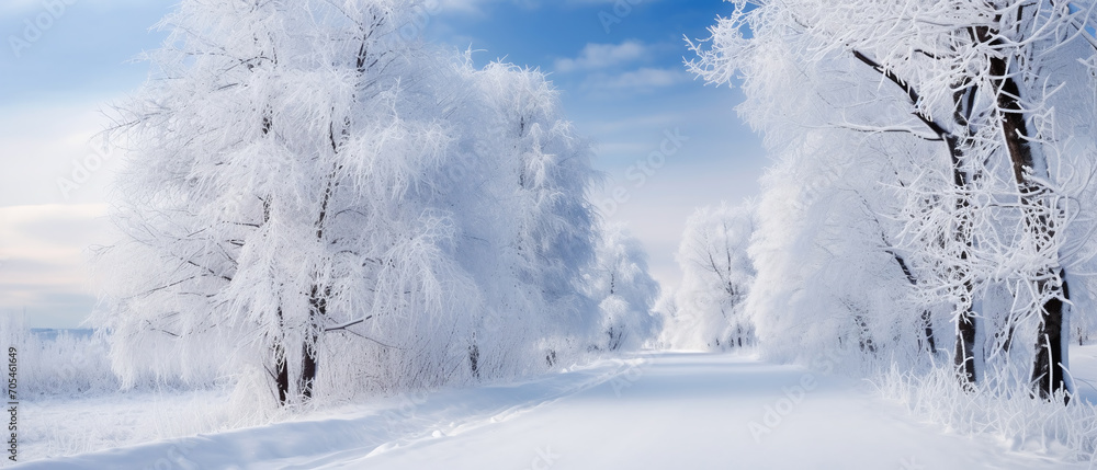 Panaromic view of winter landscape. Panaromic view of winter landscape.