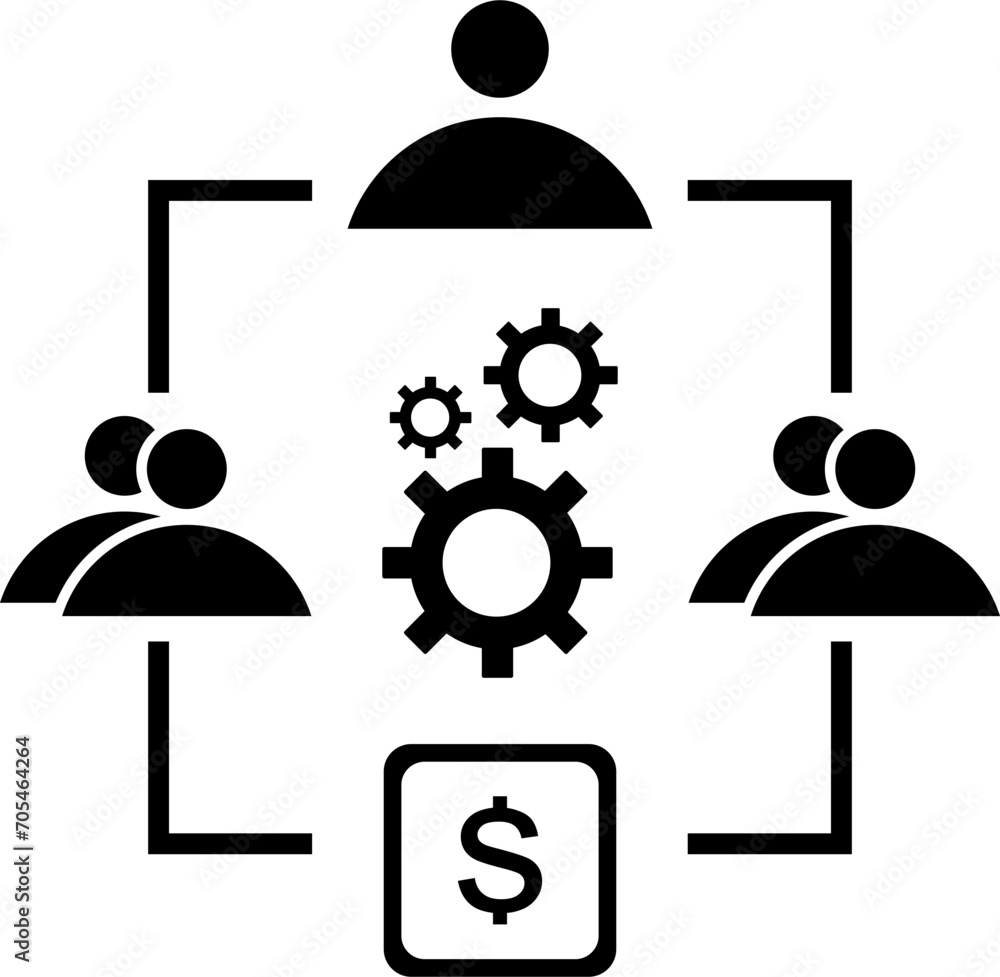 Project Manangement Outline Icon Project Manangement Outline Icon