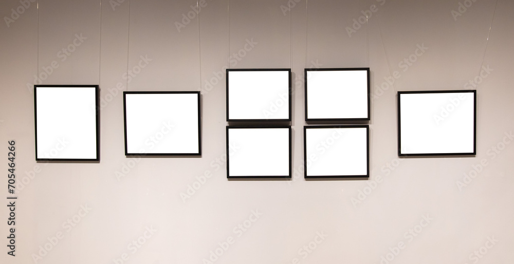 Painting on the wall with a white background Painting on the wall with a white background