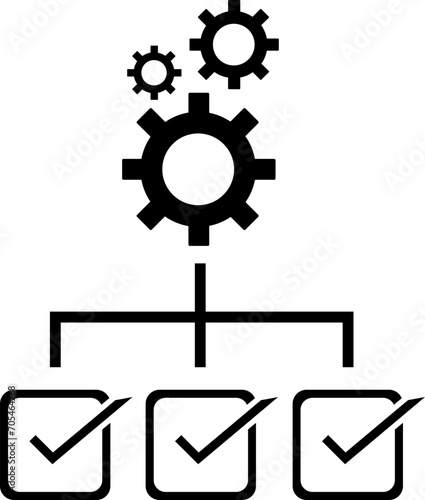 Project Manangement Outline Icon