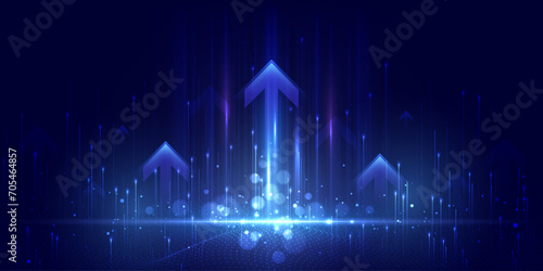 Abstract digital technology background. Modern high-tech innovation future background, Network connection, AI, communication, big data. Pattern for banner, poster, website. Vector eps10.