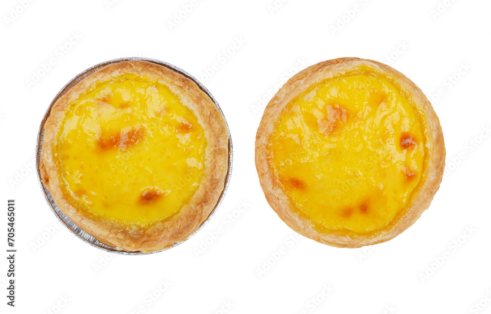 Sweet Baked Egg tart on transparent png Sweet Baked Egg tart on transparent png