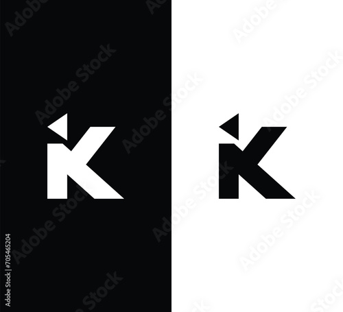 Free Download Monogram iK Letter Logo Design. Usable for Business Logo. Logo Element - GFXLoad