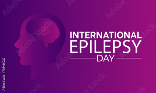 International Epilepsy Day observed every year on february 12. Vector health banner, flyer, poster and social medial template design.